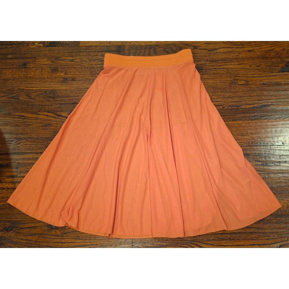 NWT Halara Apricot Brandy High Waisted Midi Flare Casual Skirt Womens Large - Picture 4 of 4